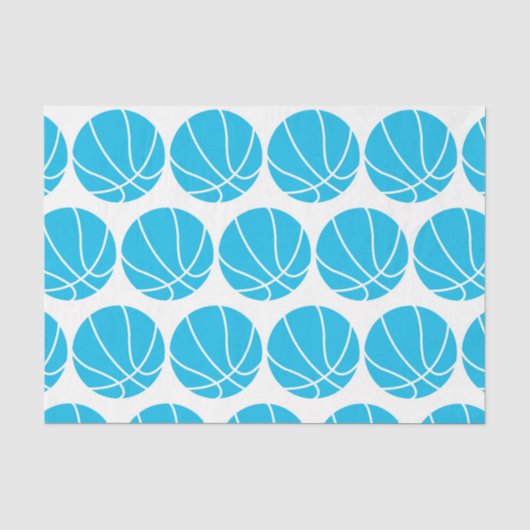 PAPIER MOUSSELINE BASKETBALL (SKY BLUE) (Recto)