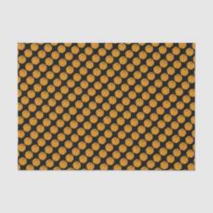 Papier Mousseline Basketball Tissue Paper on Black Arrière - plan