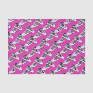 Papier Mousseline Baskets de bébé de damier/roses indien   urbain