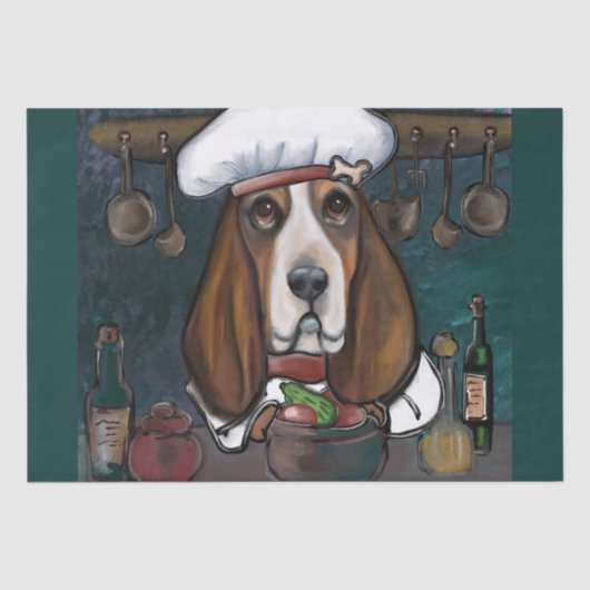 Papier Mousseline Basset hound (Recto)
