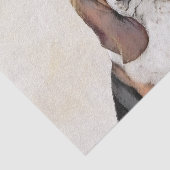 Papier Mousseline Basset Hound Peinture - Cute Original Chien Art (Détail)