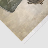 Papier Mousseline Basset Hound Steampunk 1 papier découpage (Détail)