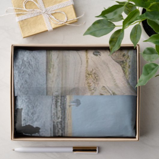 PAPIER MOUSSELINE BATEAU À VOILE (Cadeau)