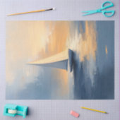 Papier Mousseline Bateau à voile au coucher du soleil (Artisanat)