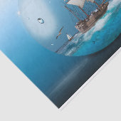 Papier Mousseline Bateau dans une ampoule (Détail)