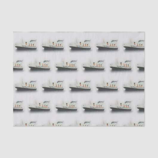 Papier Mousseline Bateau de découpage gris d'iceberg Titanic (Recto)