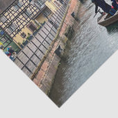 Papier Mousseline Bateau de la rivière Little Venice (Détail)