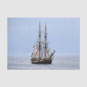 Papier Mousseline Bateau de pêche nautique Ciel bleu