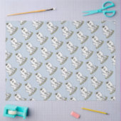 Papier Mousseline Bateau Nautique American Eskimo Chien mignonne (Artisanat)