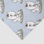 Papier Mousseline Bateau Nautique American Eskimo Chien mignonne (Détail)