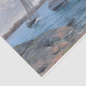 Papier Mousseline Bateaux à voile sur la rivière (Détail)