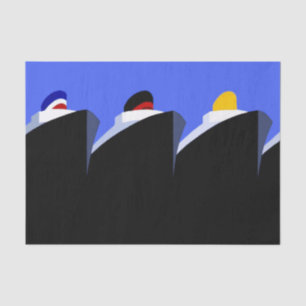 Papier Mousseline Bateaux de croisière Poster vintage Ocean Liner