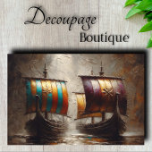 Papier Mousseline Bateaux vikings découpage de navigation