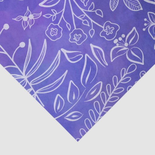 Papier Mousseline Batik Style Boho Botanical Lovely (Détail)