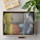 Papier Mousseline Bâtiments agricoles et corbeille à grains (Cadeau)