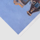 Papier Mousseline Bâtiments urbains sur le papier de fond de décanta (Détail)