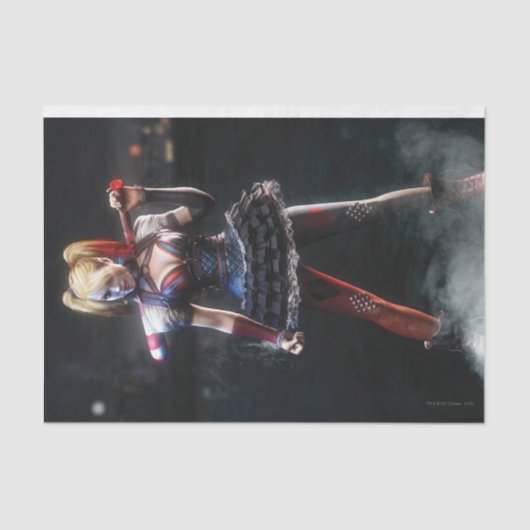 Papier Mousseline Batman Arkham Knight | Harley Quinn avec chauve-so (Recto)
