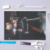Papier Mousseline Batman Arkham Knight | Harley Quinn avec chauve-so (Artisanat)