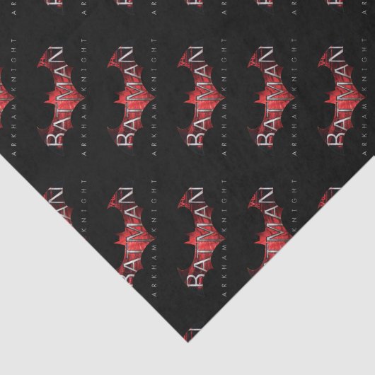 Papier Mousseline Batman Arkham Knight Logo rouge (Détail)