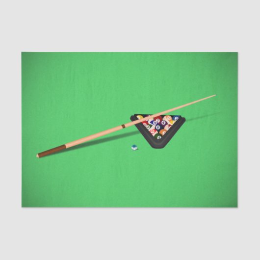 Papier Mousseline Bâton et balles de la table de billard (Recto)