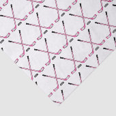 Papier Mousseline Bâtons de hockey rose et fille de bébé canard (Détail)