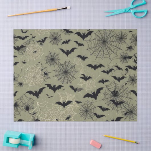 Papier Mousseline Bats Araignées Webs (Artisanat)