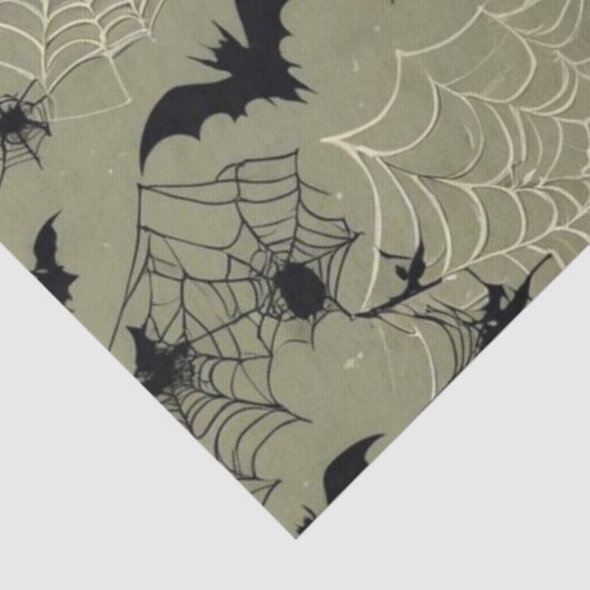 Papier Mousseline Bats Araignées Webs (Détail)