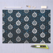 Papier Mousseline Baubles de Noël turquoise Bokeh et Silver Foil (Artisanat)