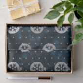 Papier Mousseline Baubles de Noël turquoise Bokeh et Silver Foil (Cadeau)