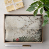 Papier Mousseline Baubles d'or de Noël Vintage (Cadeau)