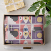 Papier Mousseline Bauhaus Mid-Century Moderne coloré (Cadeau)