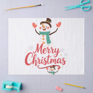 Papier Mousseline Baume à lèvres Joyeux Noël Bonhomme de neige festi