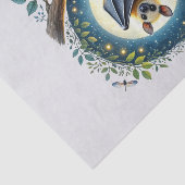 Papier Mousseline Bauve-souris mignonne des animaux des bois (Détail)