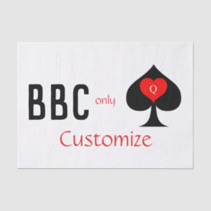 Papier Mousseline BBC Seule pique lame signe Thunder_Cove