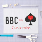 Papier Mousseline BBC Seule pique lame signe Thunder_Cove (Artisanat)