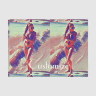 Papier Mousseline Beach Girl Thunder_Cove