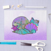 Papier Mousseline Beach Sea Shells Parties scintillant Étincelle fêt (Artisanat)