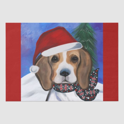 Papier Mousseline Beagle (Recto)