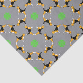 Papier Mousseline Beagle Bonne Chance (Détail)