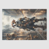 Papier Mousseline Beagle - Découpage - (Recto)