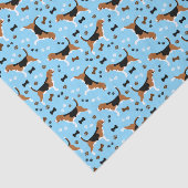 Papier Mousseline Beagle Motif chien mignon Beagle (Détail)