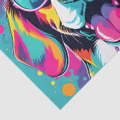 Papier Mousseline Beagle Portrait Pop Art (Détail)