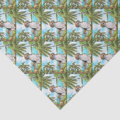 Papier Mousseline Beagle sur la plage tropicale de vacances (Détail)