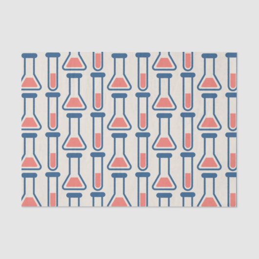 Papier Mousseline Beaker & Test Tube Science Themed (Recto)