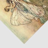 Papier Mousseline "Bear the Changeling" Fairy Art par Arthur Rackham (Détail)