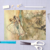 Papier Mousseline "Bear the Changeling" Fairy Art par Arthur Rackham (Artisanat)