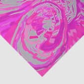 Papier Mousseline Beau Abstrait Fuchsia Rose Paisley Design (Détail)