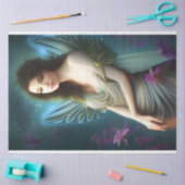 Papier Mousseline Beau Angel Vintage Fleurs Wayward Découpage (Artisanat)