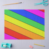 Papier Mousseline Beau arc en ciel de STRIPES (Artisanat)