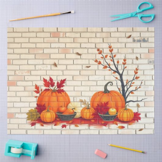 Papier Mousseline Beau Bon thanksgiving moderne automne (Artisanat)